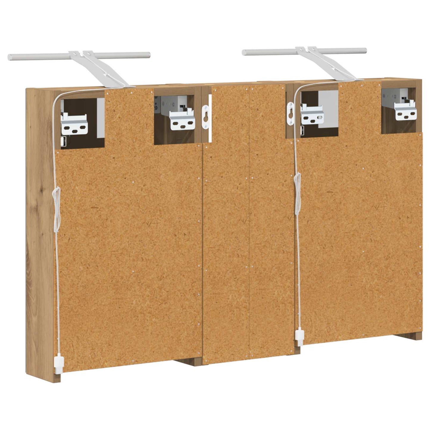 Fürdőszobai Szekrény Szett 3 db 80 x 10,5 x 50 cm Szerelt fa