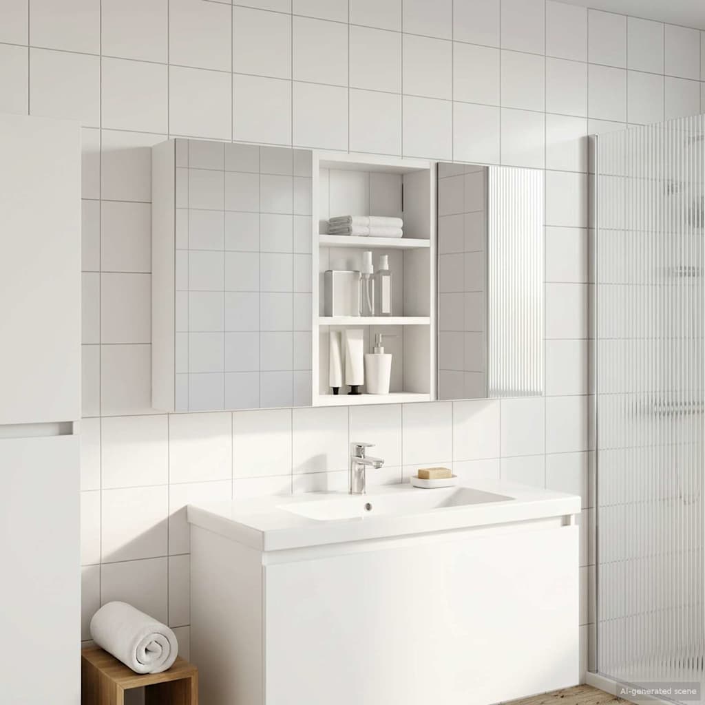 Fürdőszobai Szekrény Szett 3 db 90 x 10,5 x 50 cm Szerelt fa