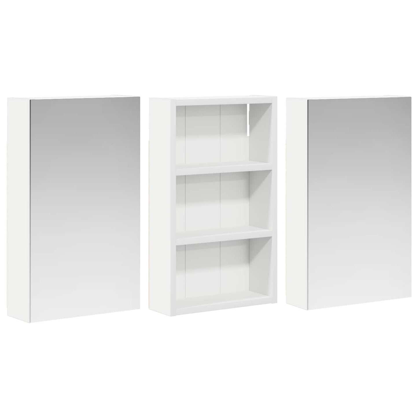 Fürdőszobai Szekrény Szett 3 db 90 x 10,5 x 50 cm Szerelt fa