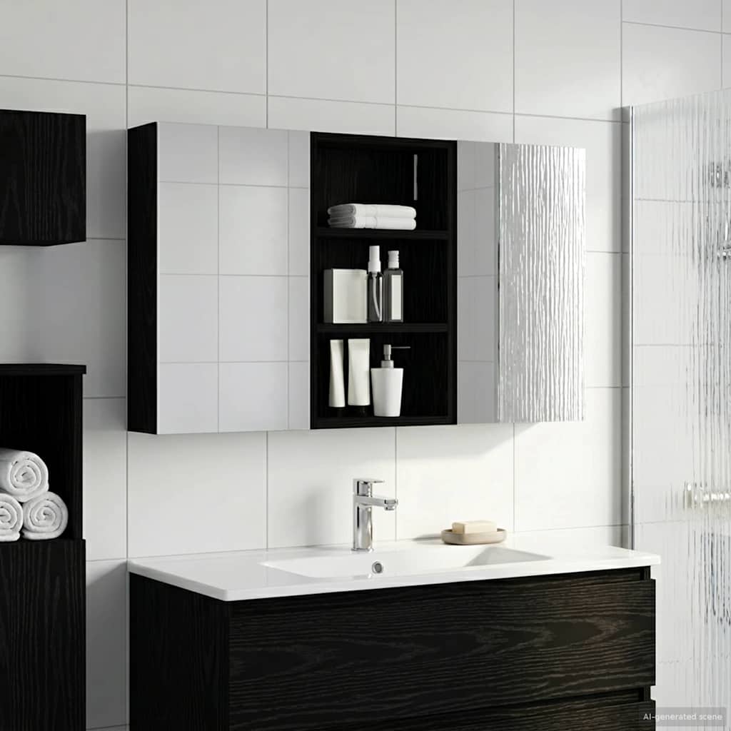 Fürdőszobai Szekrény Szett 3 db 90 x 10,5 x 50 cm Szerelt fa