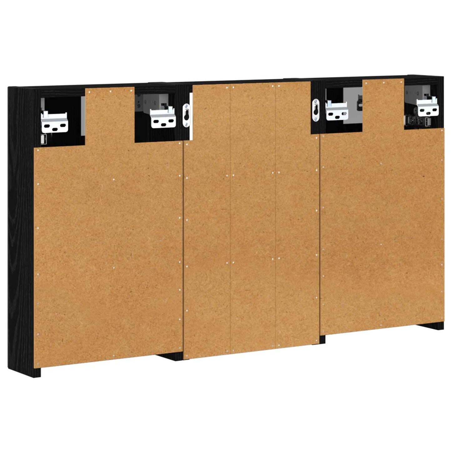 Fürdőszobai Szekrény Szett 3 db 90 x 10,5 x 50 cm Szerelt fa