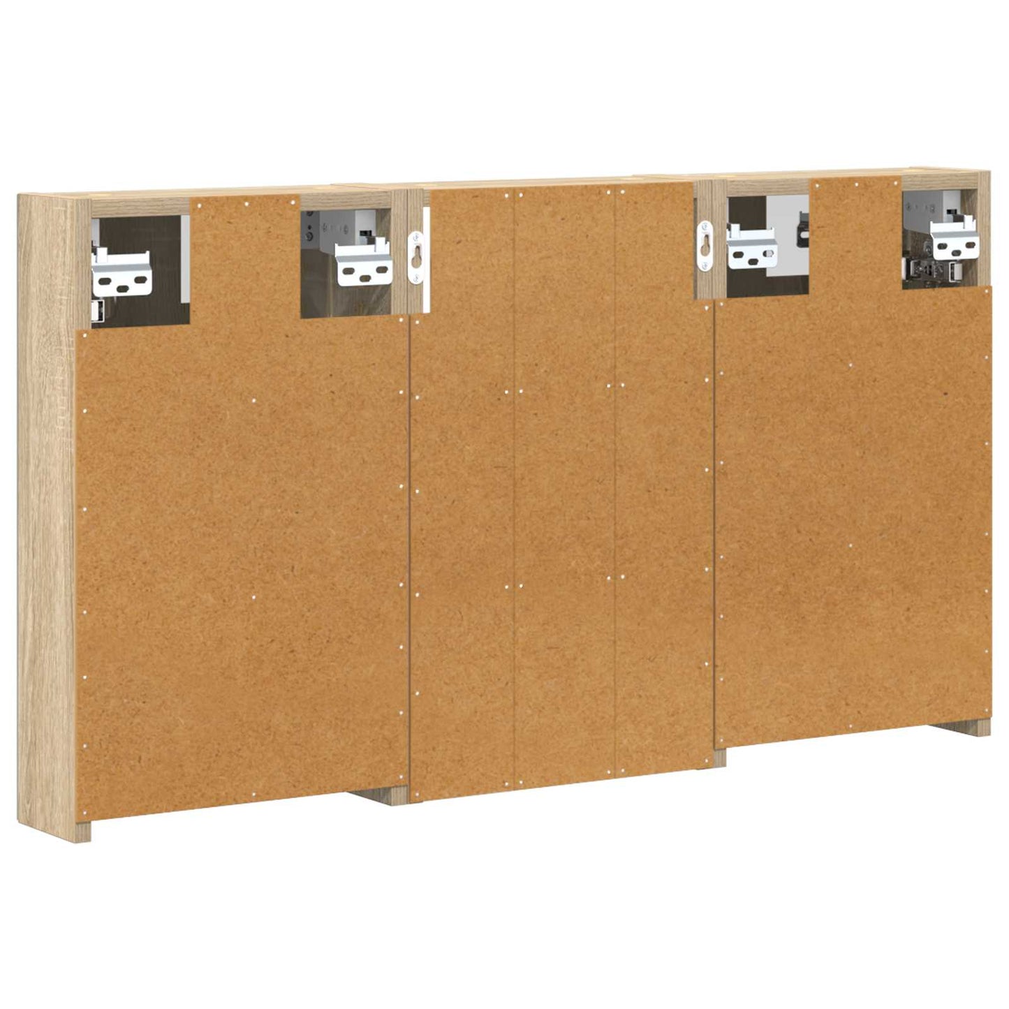 Fürdőszobai Szekrény Szett 3 db 90 x 10,5 x 50 cm Szerelt fa