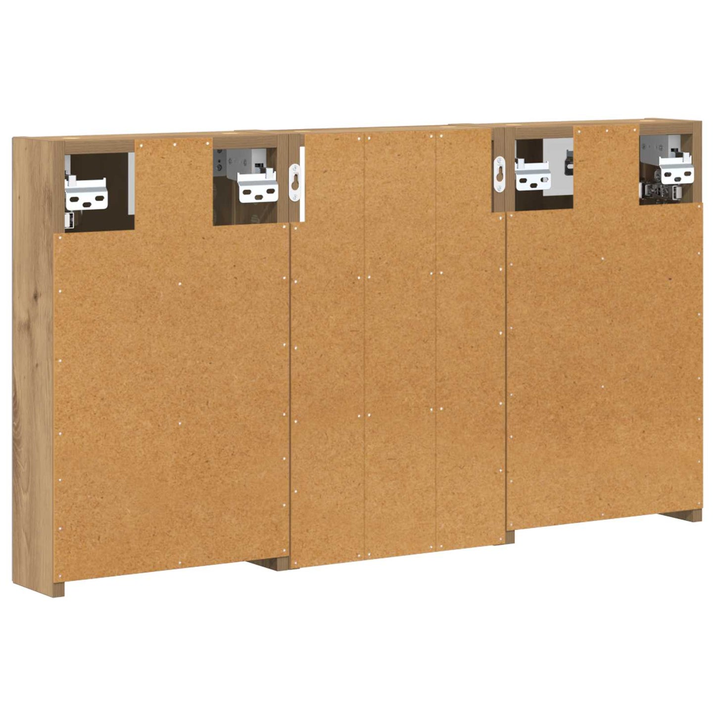 Fürdőszobai Szekrény Szett 3 db 90 x 10,5 x 50 cm Szerelt fa