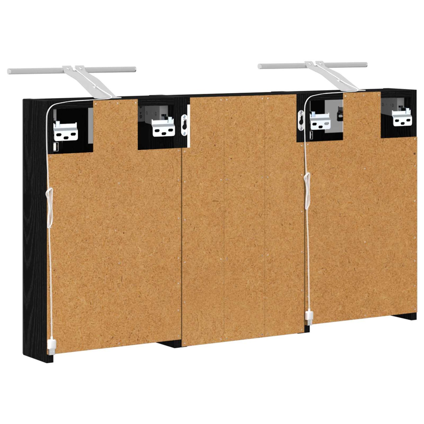Fürdőszobai Szekrény Szett 3 db 90 x 10,5 x 50 cm Szerelt fa