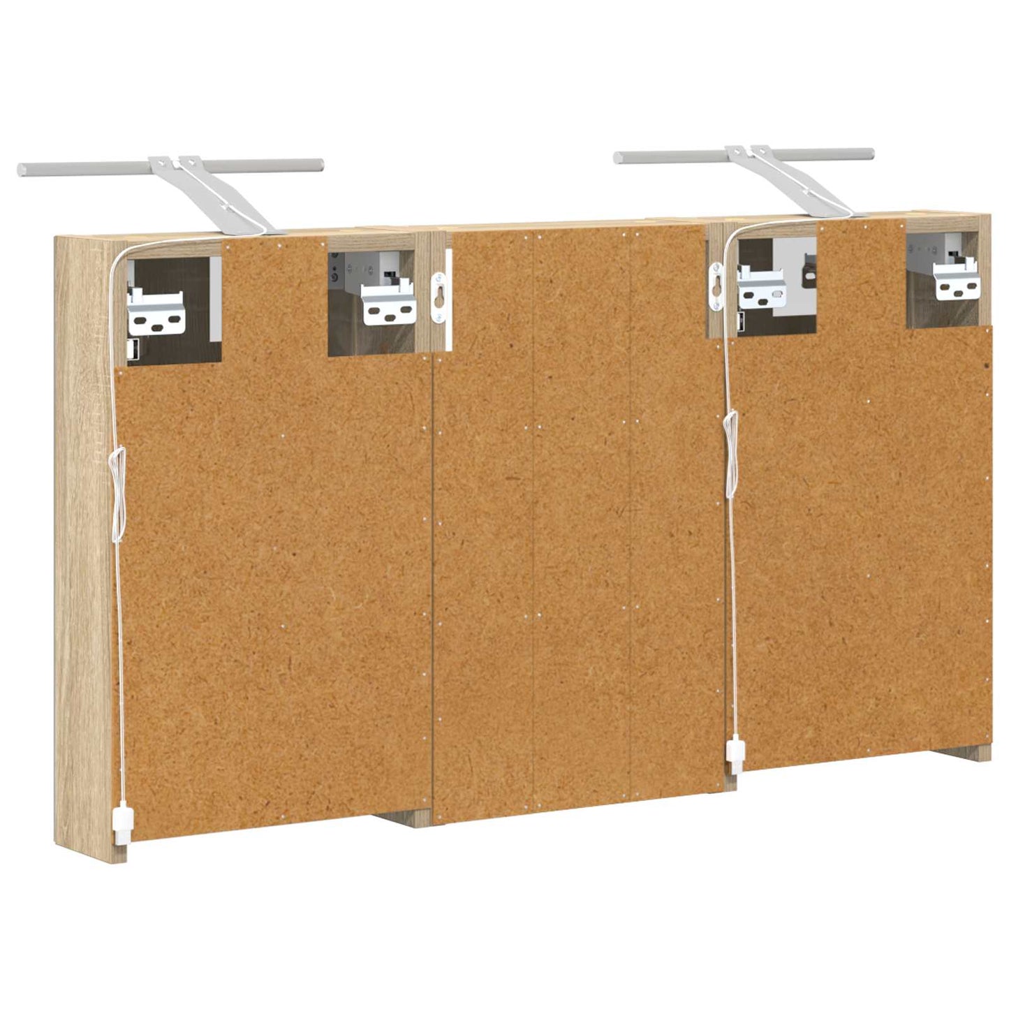Fürdőszobai Szekrény Szett 3 db 90 x 10,5 x 50 cm Szerelt fa