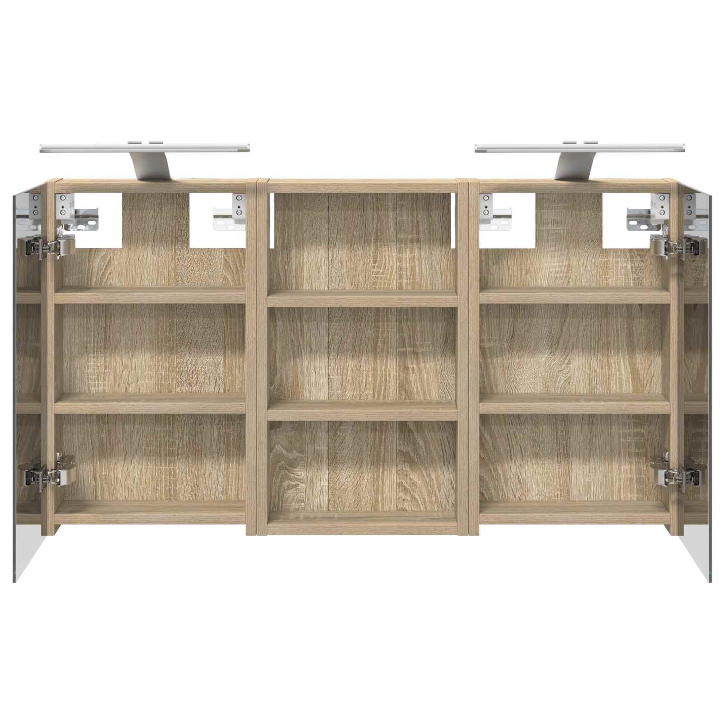 Fürdőszobai Szekrény Szett 3 db 90 x 10,5 x 50 cm Szerelt fa