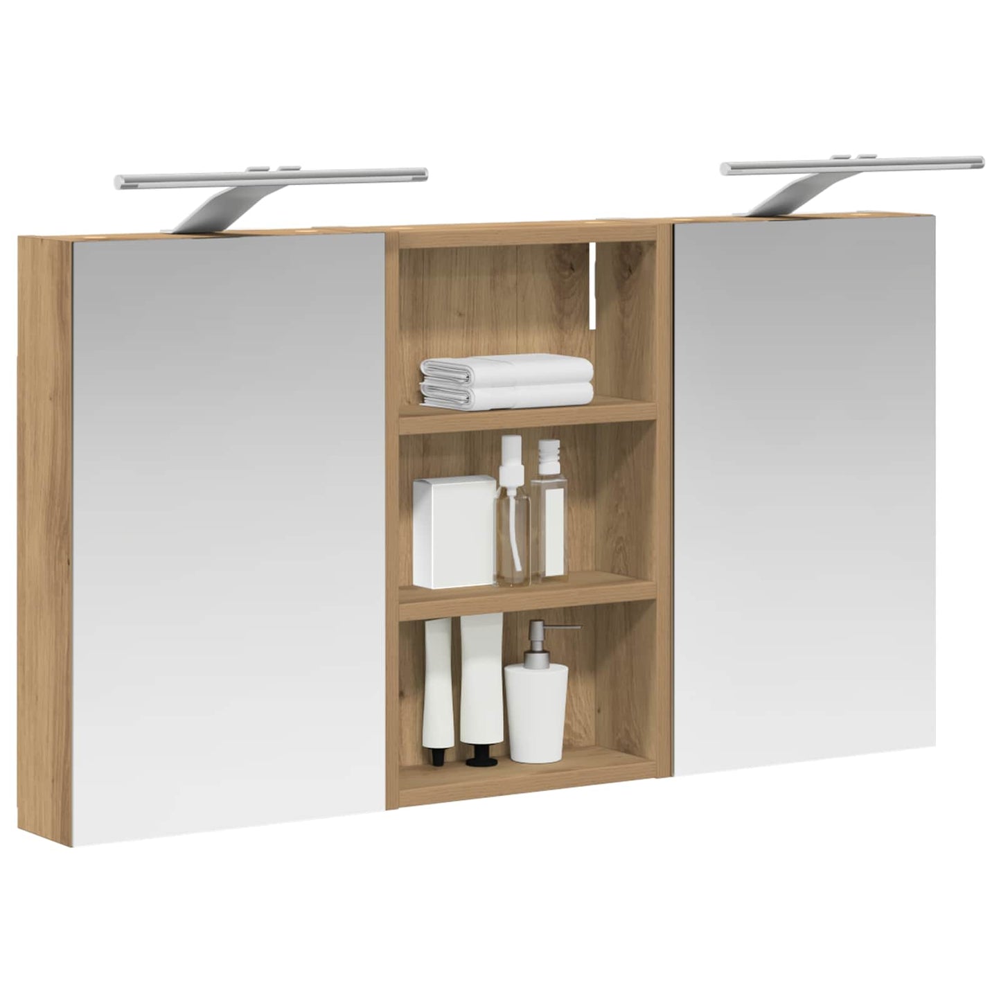 Fürdőszobai Szekrény Szett 3 db 90 x 10,5 x 50 cm Szerelt fa
