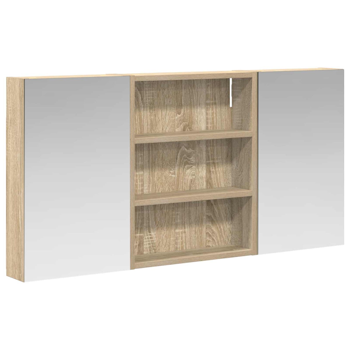 Fürdőszobai Szekrény Szett 3 db 100 x 10,5 x 50 cm Szerelt fa