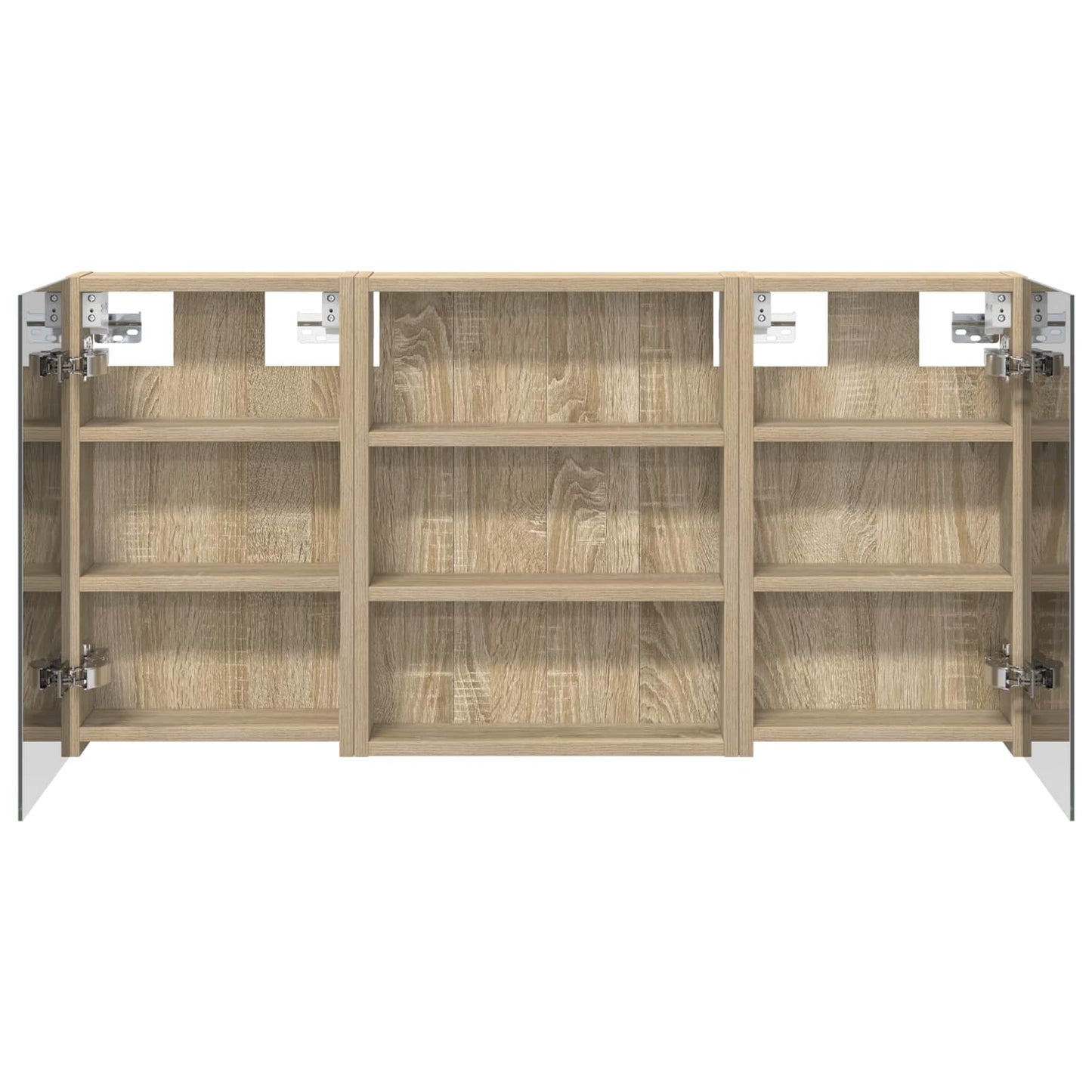 Fürdőszobai Szekrény Szett 3 db 100 x 10,5 x 50 cm Szerelt fa