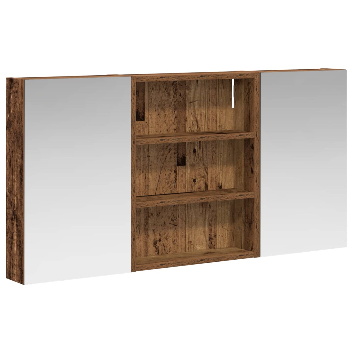 Fürdőszobai Szekrény Szett 3 db 100 x 10,5 x 50 cm Szerelt fa