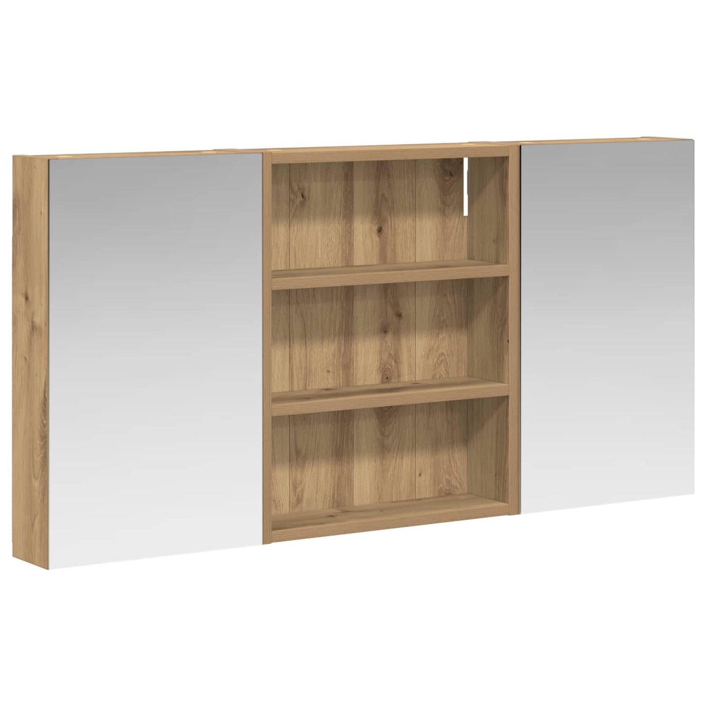 Fürdőszobai Szekrény Szett 3 db 100 x 10,5 x 50 cm Szerelt fa