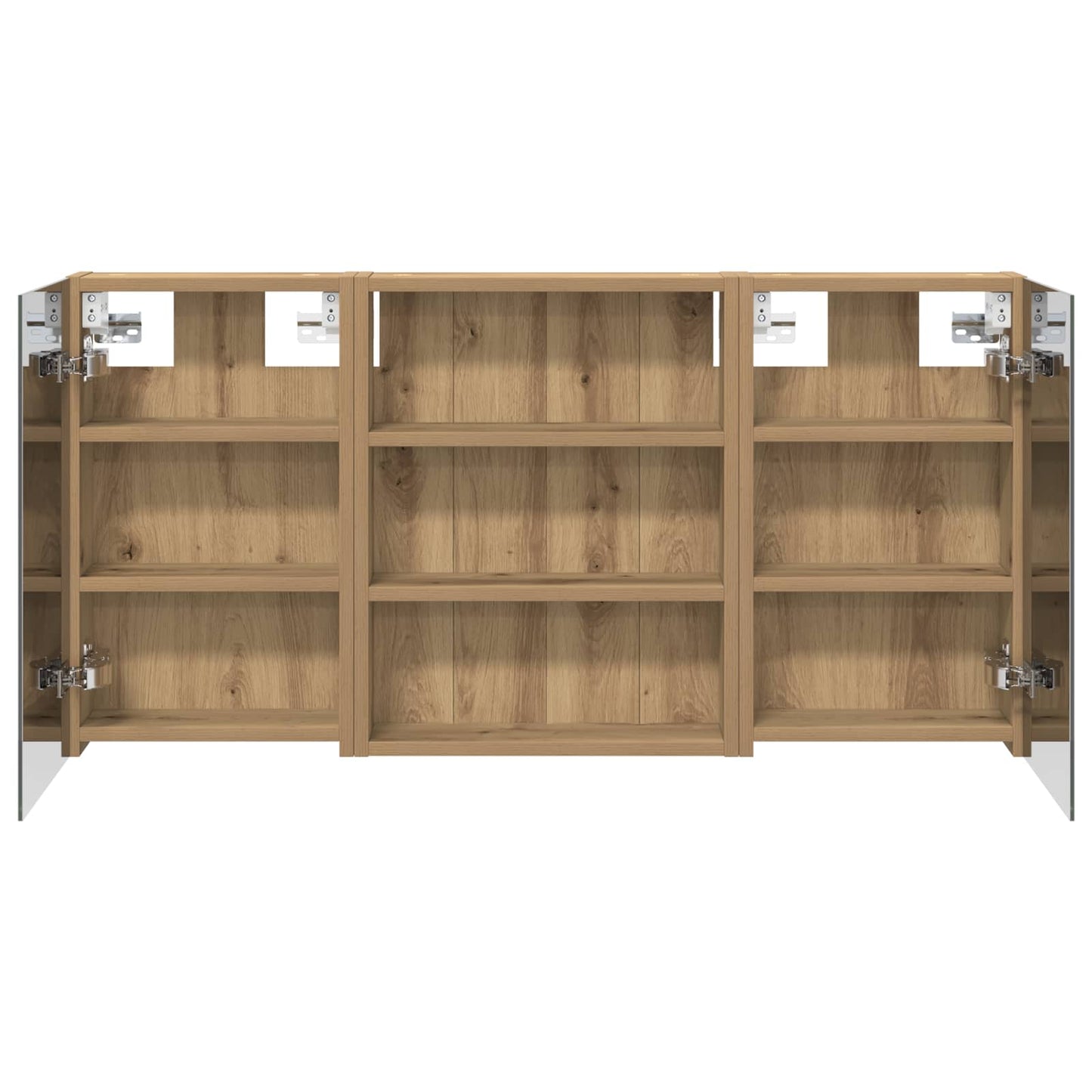 Fürdőszobai Szekrény Szett 3 db 100 x 10,5 x 50 cm Szerelt fa