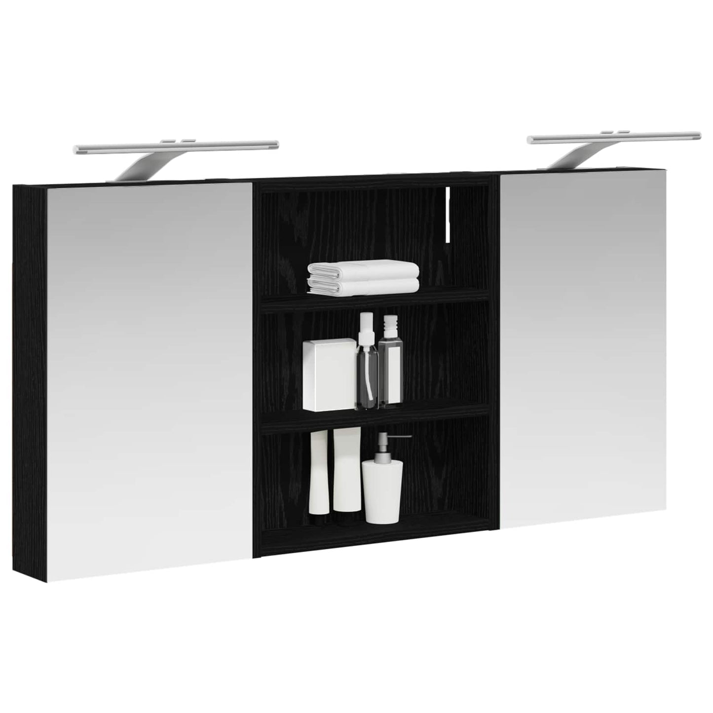 Fürdőszobai Szekrény Szett 3 db 100 x 10,5 x 50 cm Szerelt fa