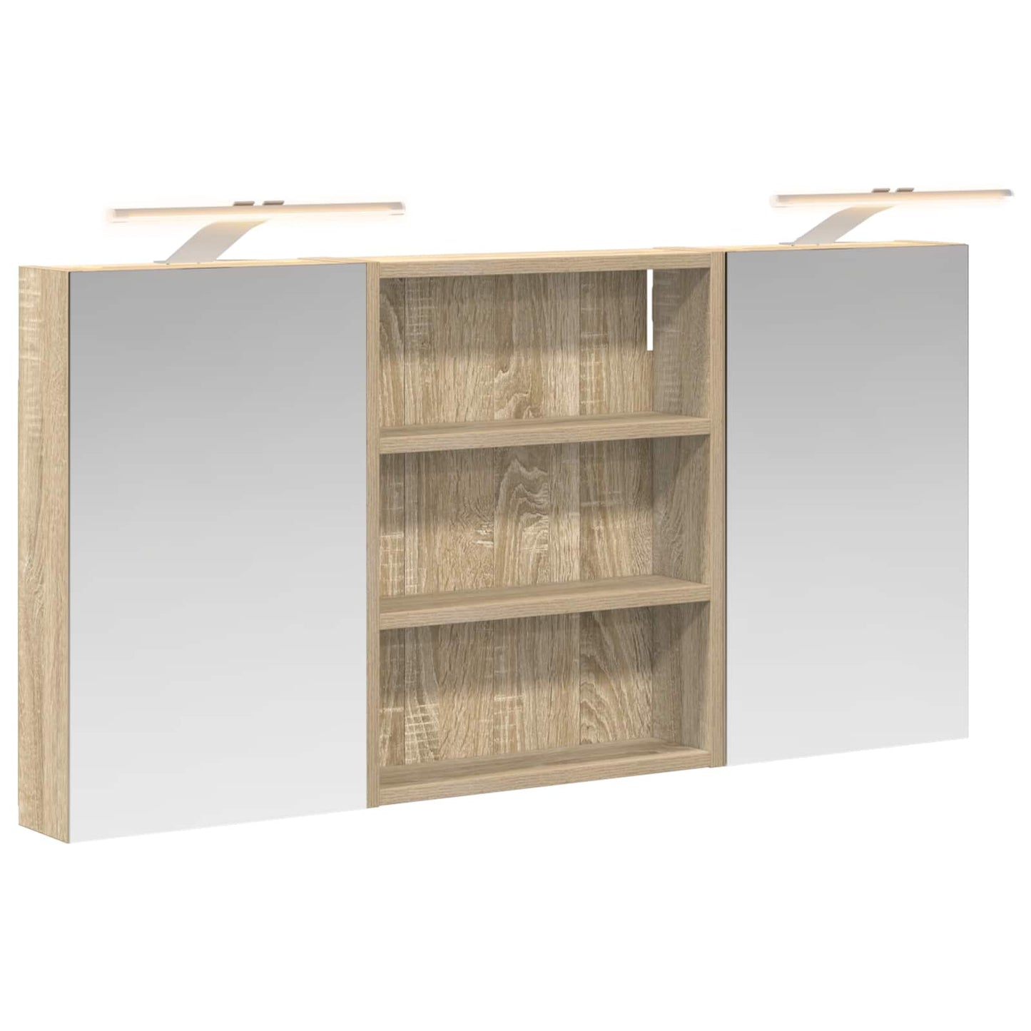 Fürdőszobai Szekrény Szett 3 db 100 x 10,5 x 50 cm Szerelt fa