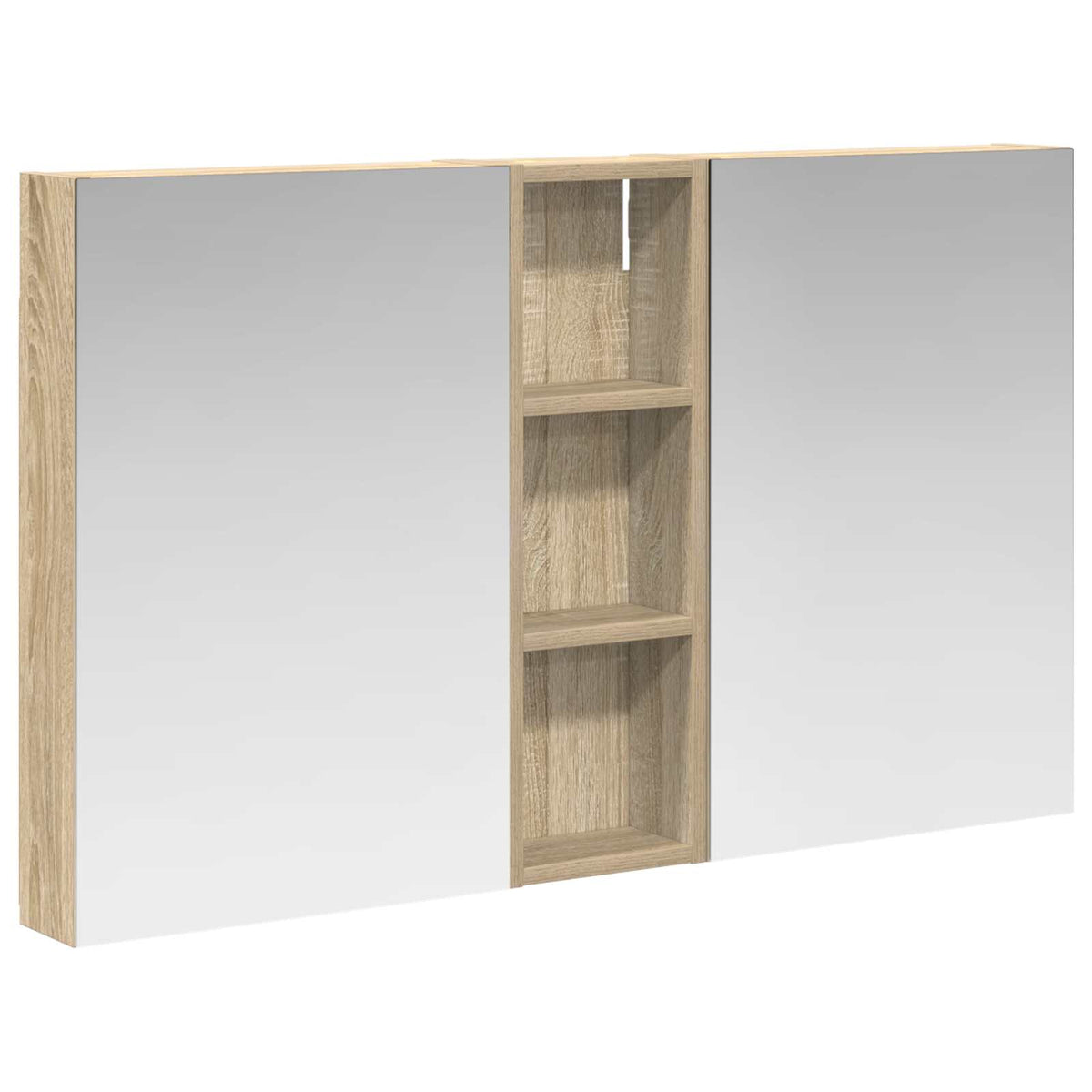 Fürdőszobai Szekrény Szett 3 db 100 x 10,5 x 60,5 cm Szerelt fa