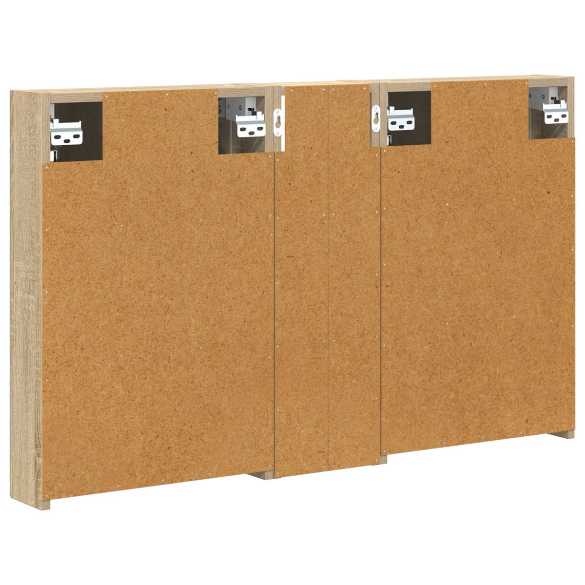 Fürdőszobai Szekrény Szett 3 db 100 x 10,5 x 60,5 cm Szerelt fa