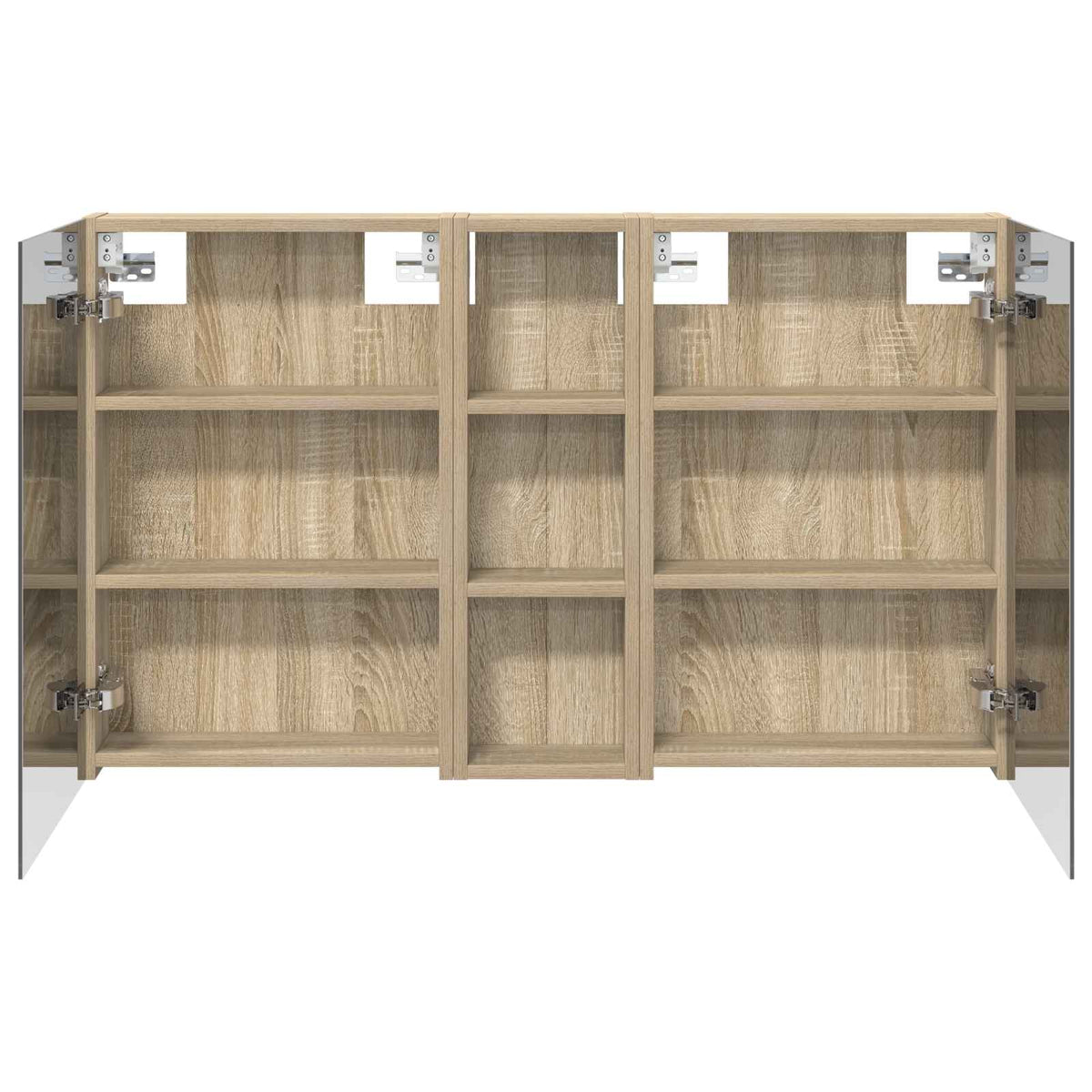 Fürdőszobai Szekrény Szett 3 db 100 x 10,5 x 60,5 cm Szerelt fa