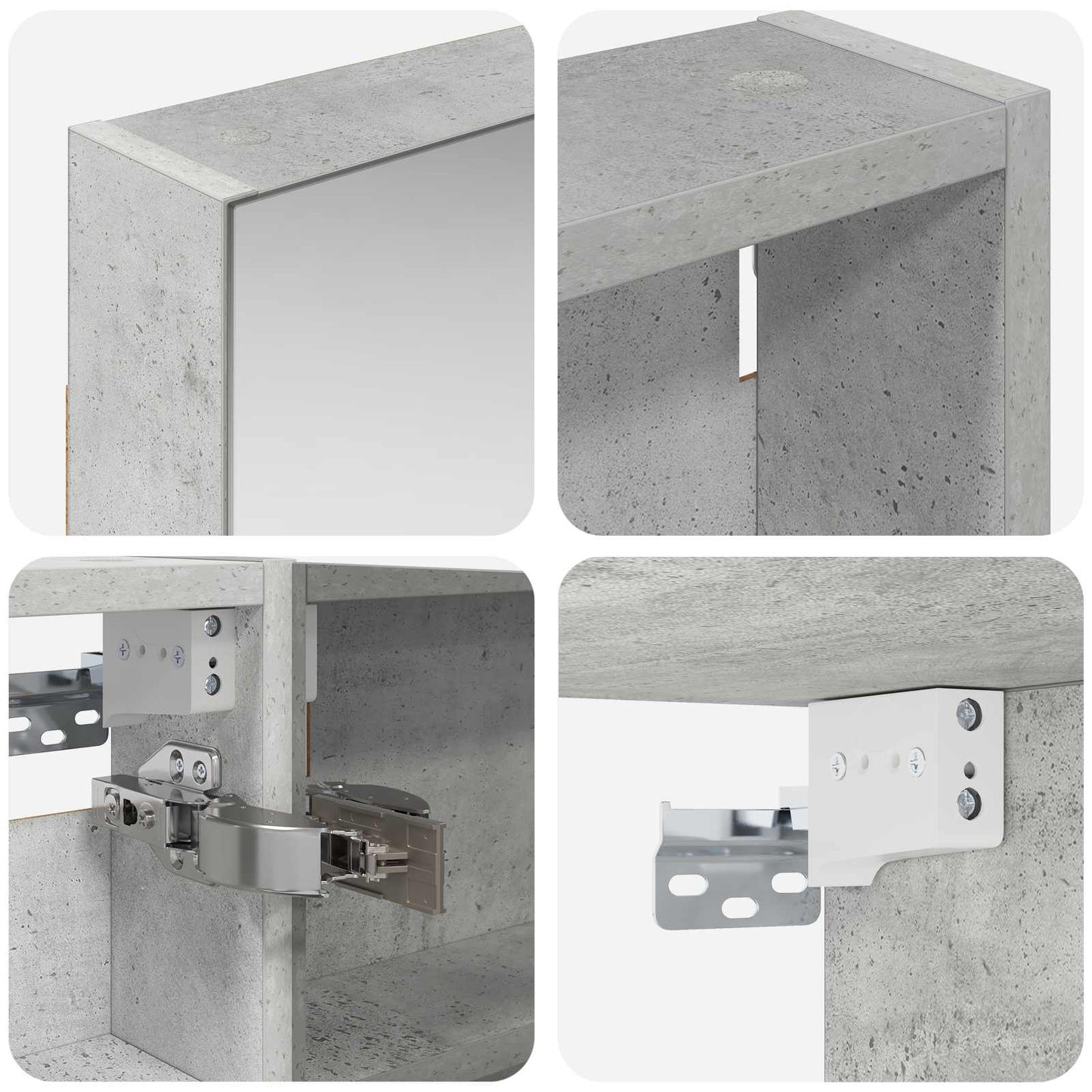 Fürdőszobai Szekrény Szett 3 db 100 x 10,5 x 60,5 cm Szerelt fa