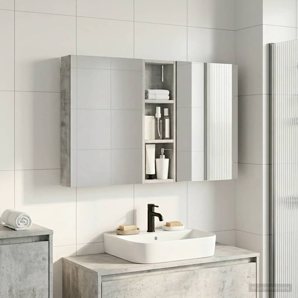 Fürdőszobai Szekrény Szett 3 db 100 x 10,5 x 60,5 cm Szerelt fa