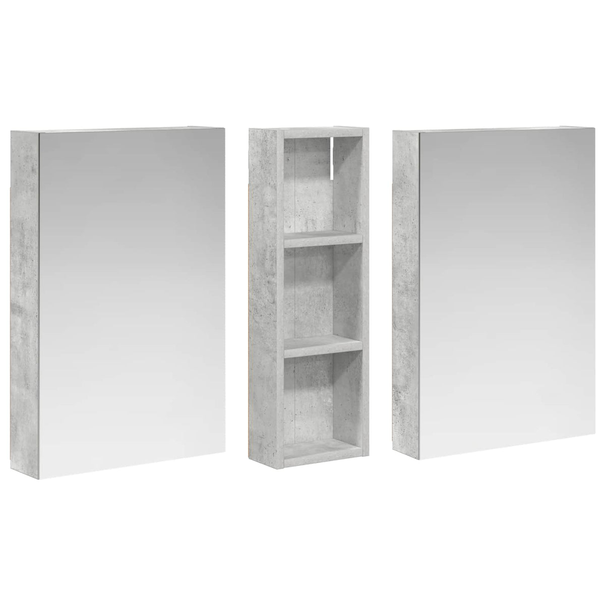 Fürdőszobai Szekrény Szett 3 db 100 x 10,5 x 60,5 cm Szerelt fa