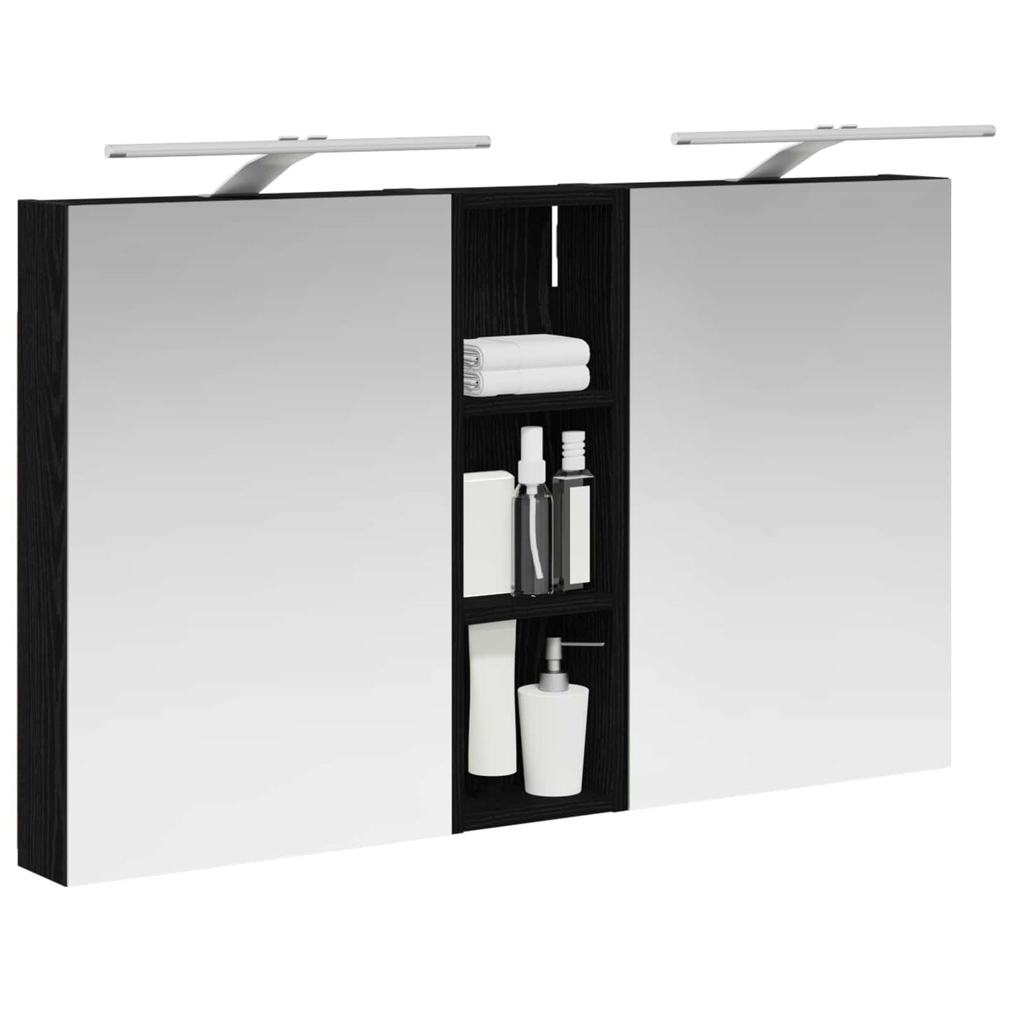 Fürdőszobai Szekrény Szett 3 db 100 x 10,5 x 60,5 cm Szerelt fa