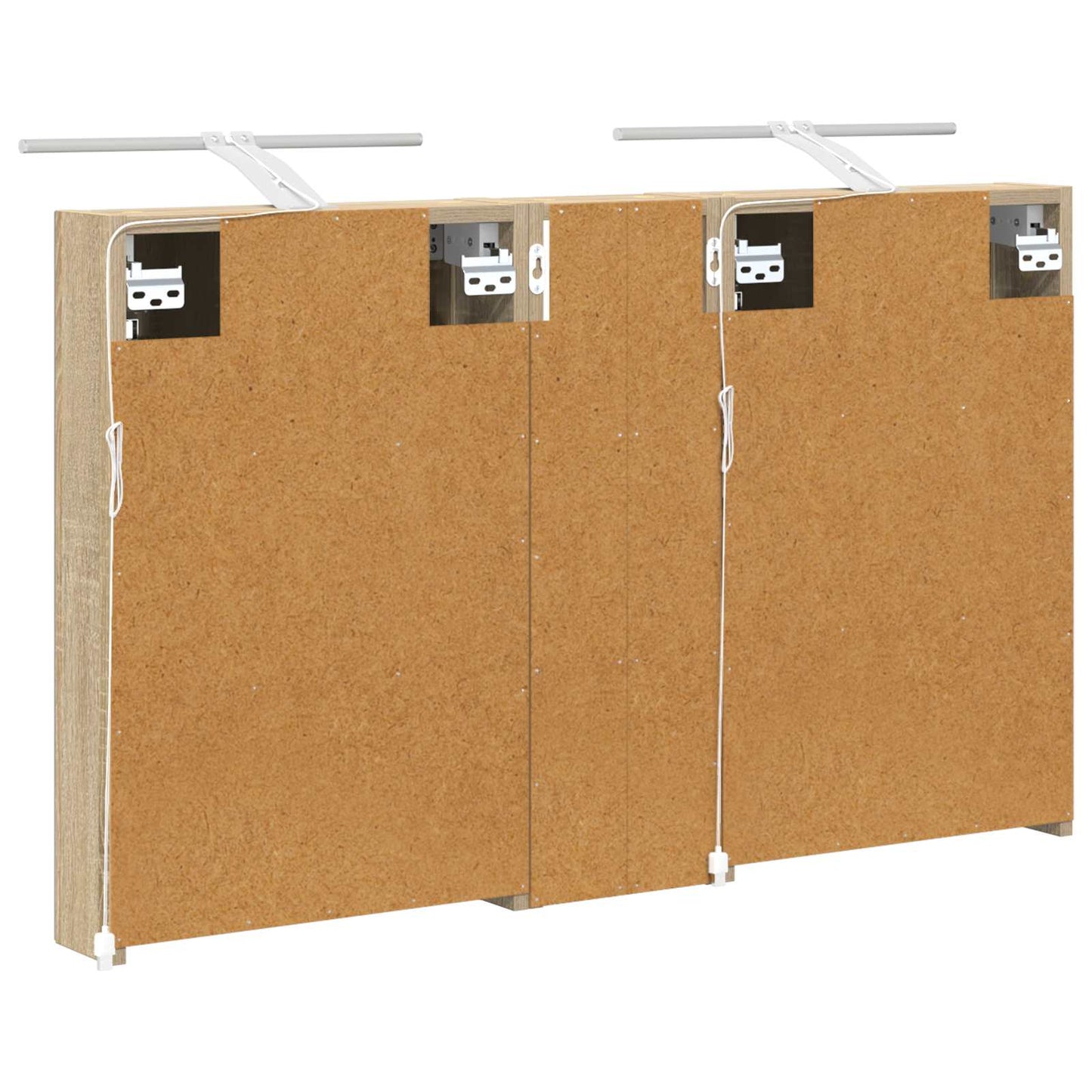 Fürdőszobai Szekrény Szett 3 db 100 x 10,5 x 60,5 cm Szerelt fa