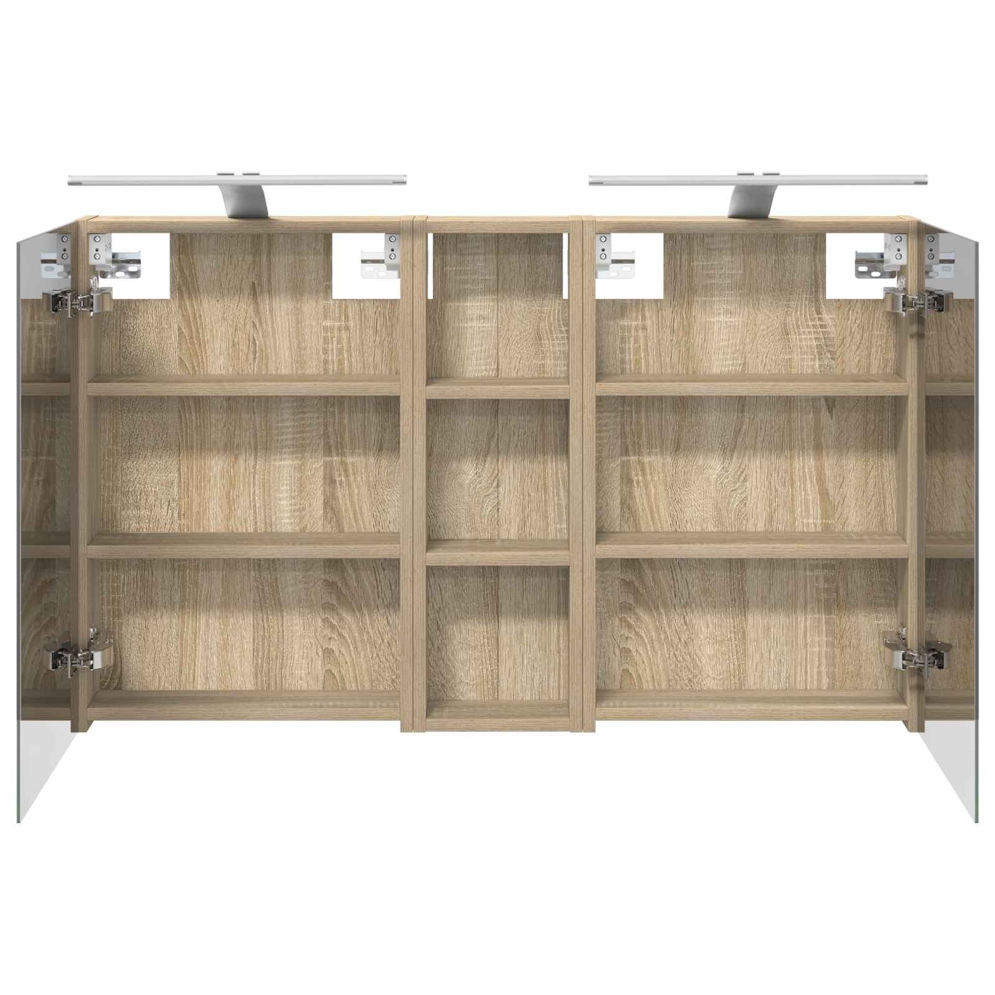 Fürdőszobai Szekrény Szett 3 db 100 x 10,5 x 60,5 cm Szerelt fa