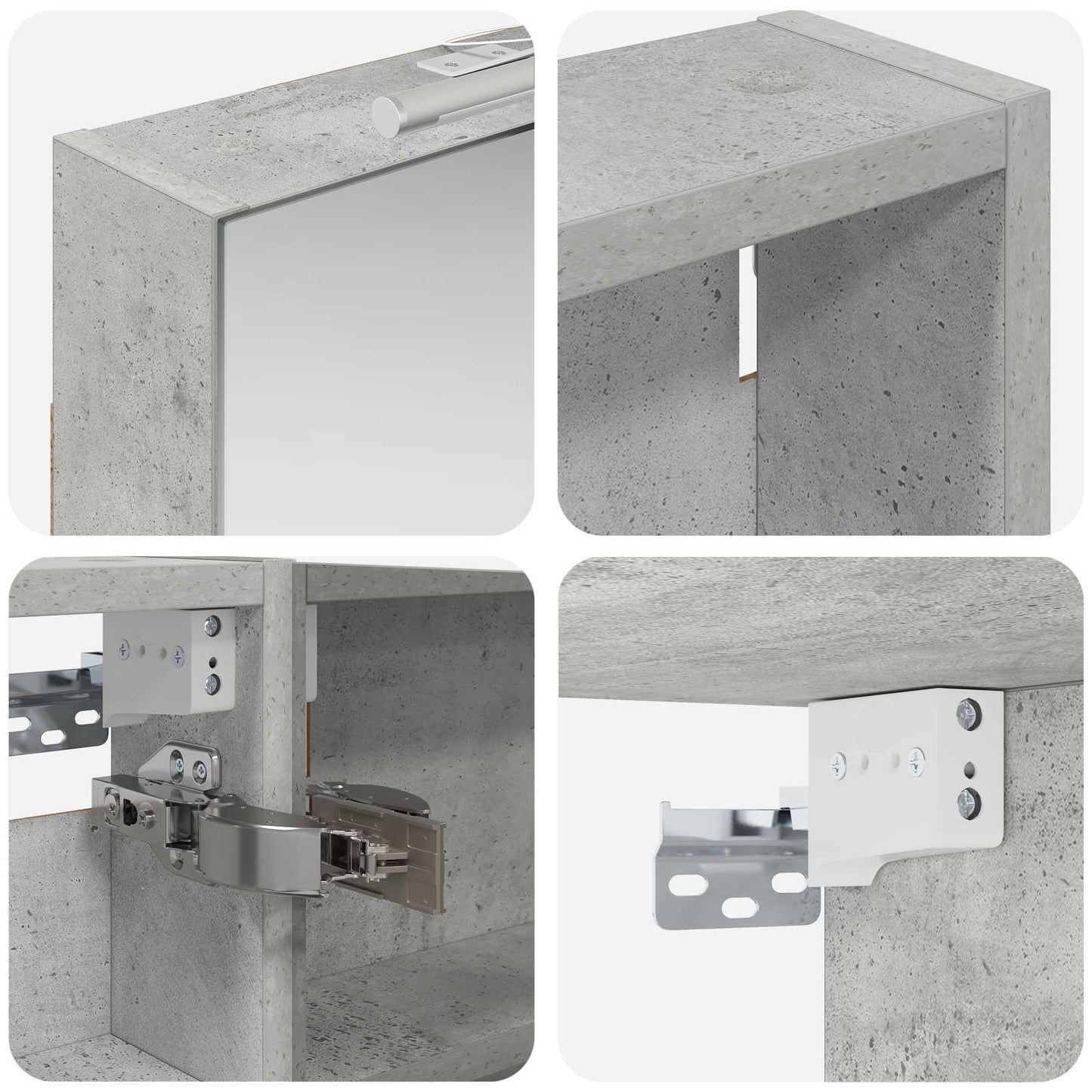 Fürdőszobai Szekrény Szett 3 db 100 x 10,5 x 60,5 cm Szerelt fa