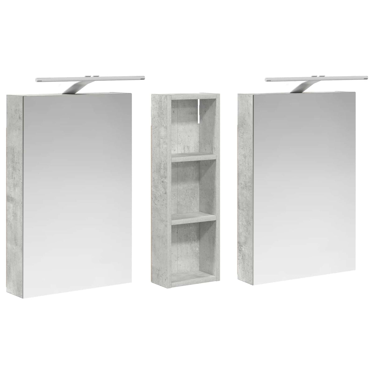 Fürdőszobai Szekrény Szett 3 db 100 x 10,5 x 60,5 cm Szerelt fa