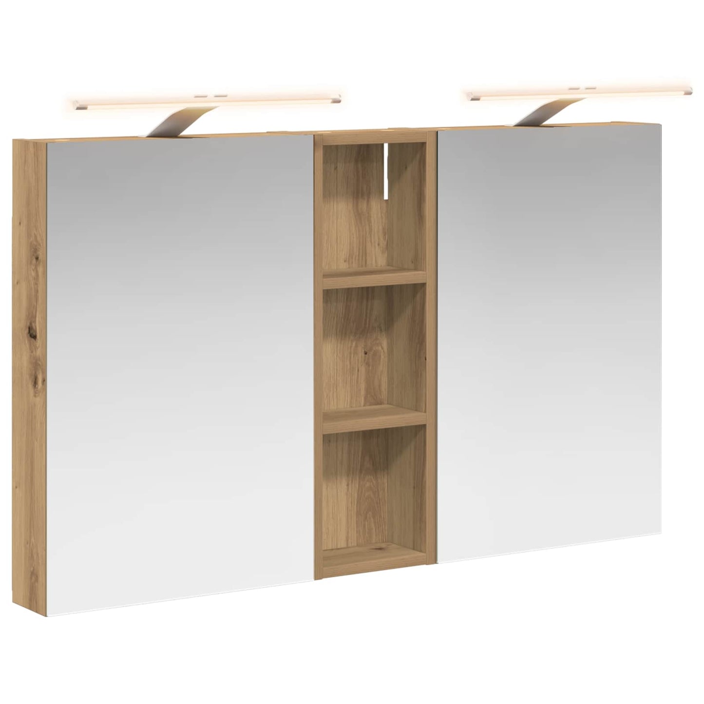 Fürdőszobai Szekrény Szett 3 db 100 x 10,5 x 60,5 cm Szerelt fa