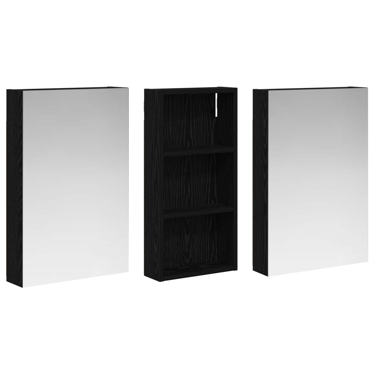 Fürdőszobai Szekrény Szett 3 db 110 x 10,5 x 60,5 cm Szerelt fa