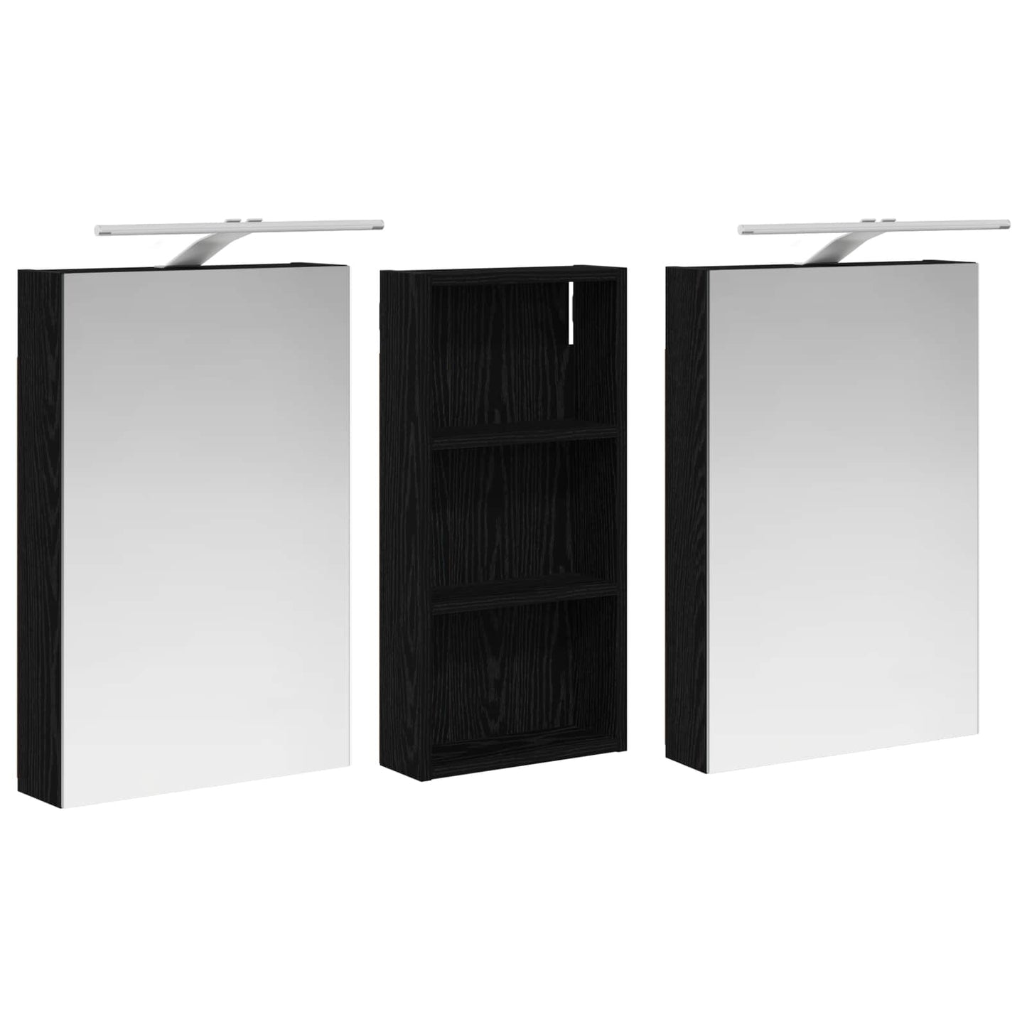Fürdőszobai Szekrény Szett 3 db 110 x 10,5 x 60,5 cm Szerelt fa