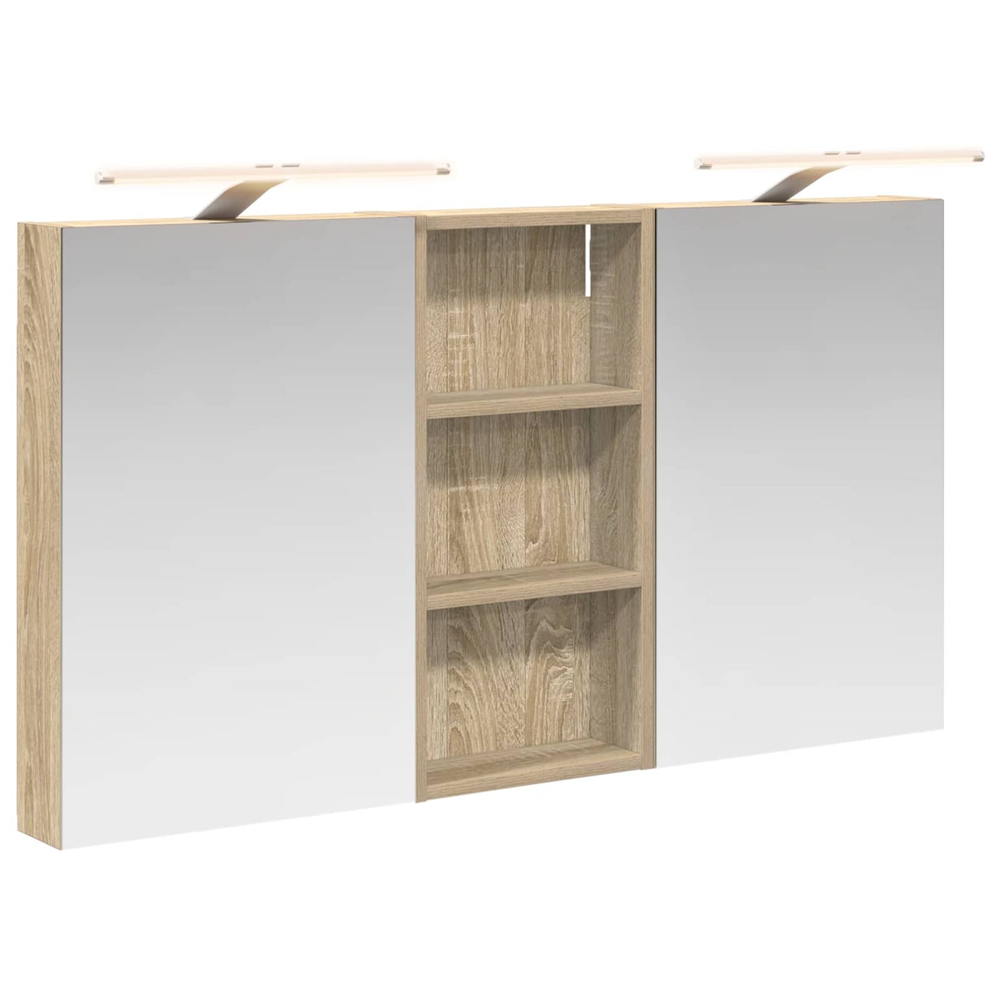 Fürdőszobai Szekrény Szett 3 db 110 x 10,5 x 60,5 cm Szerelt fa