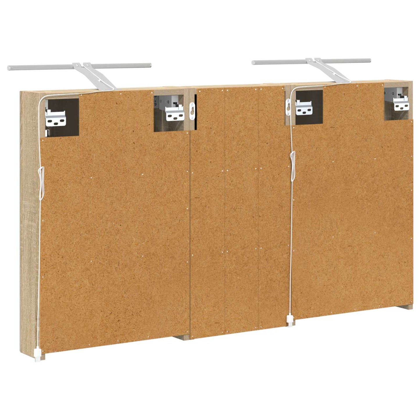 Fürdőszobai Szekrény Szett 3 db 110 x 10,5 x 60,5 cm Szerelt fa
