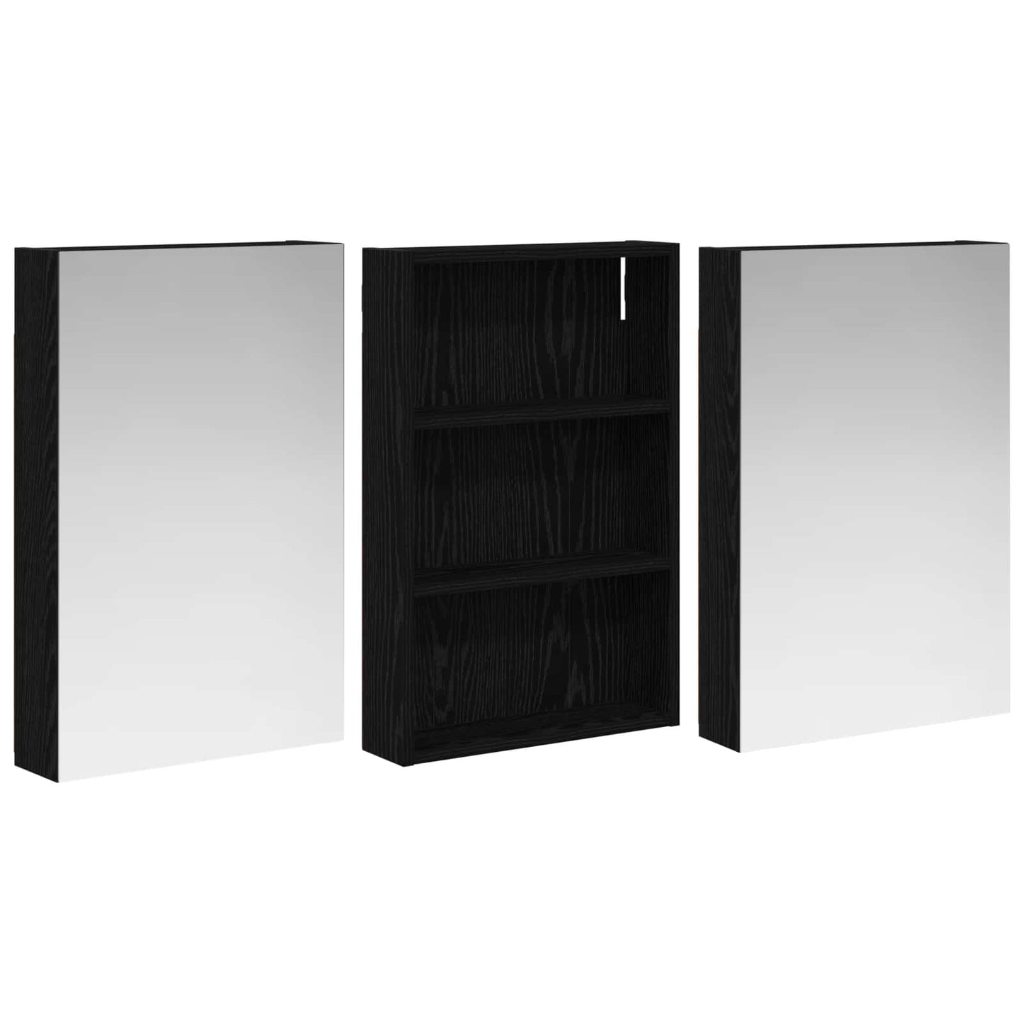 Fürdőszobai Szekrény Szett 3 db 120 x 10,5 x 60,5 cm Szerelt fa