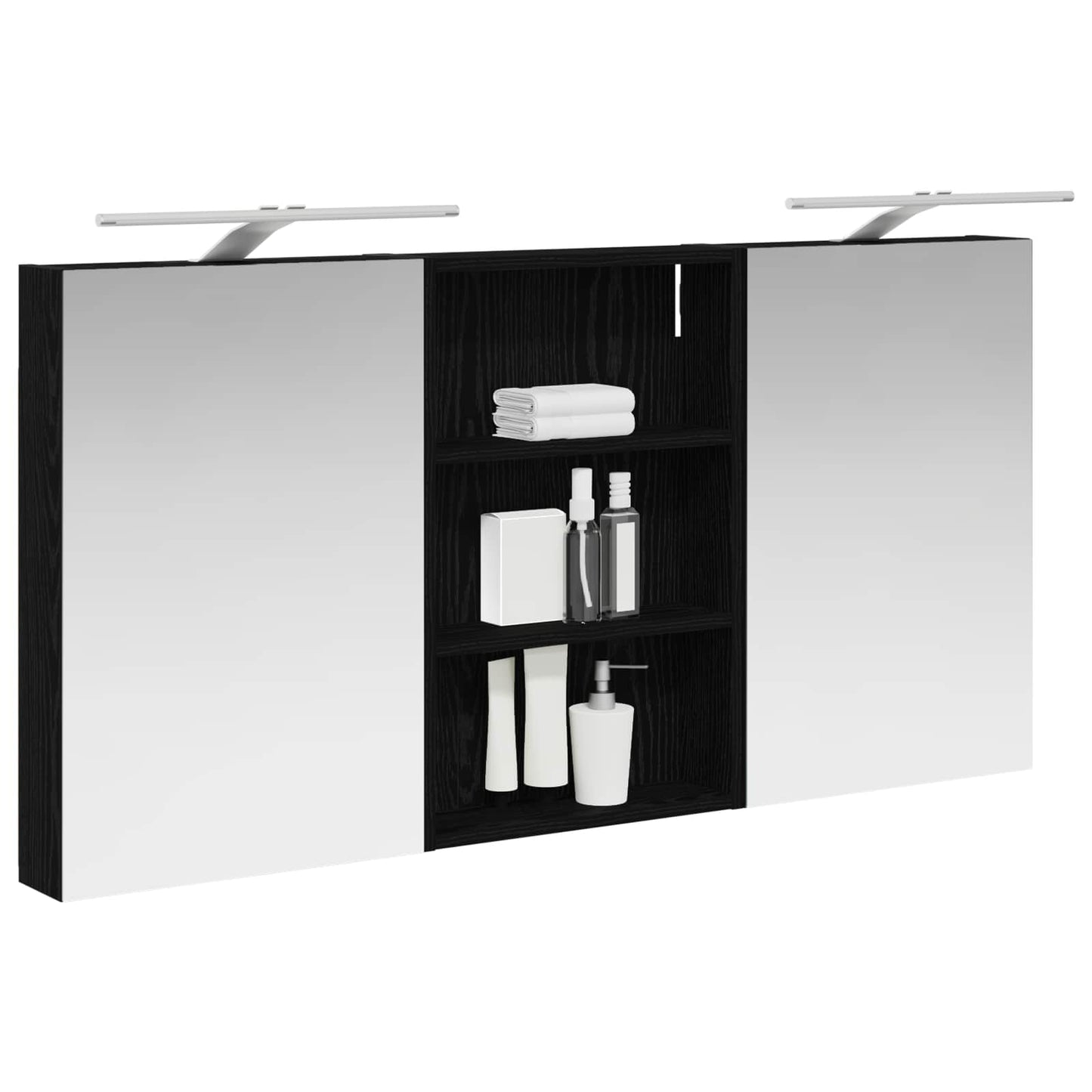 Fürdőszobai Szekrény Szett 3 db 120 x 10,5 x 60,5 cm Szerelt fa