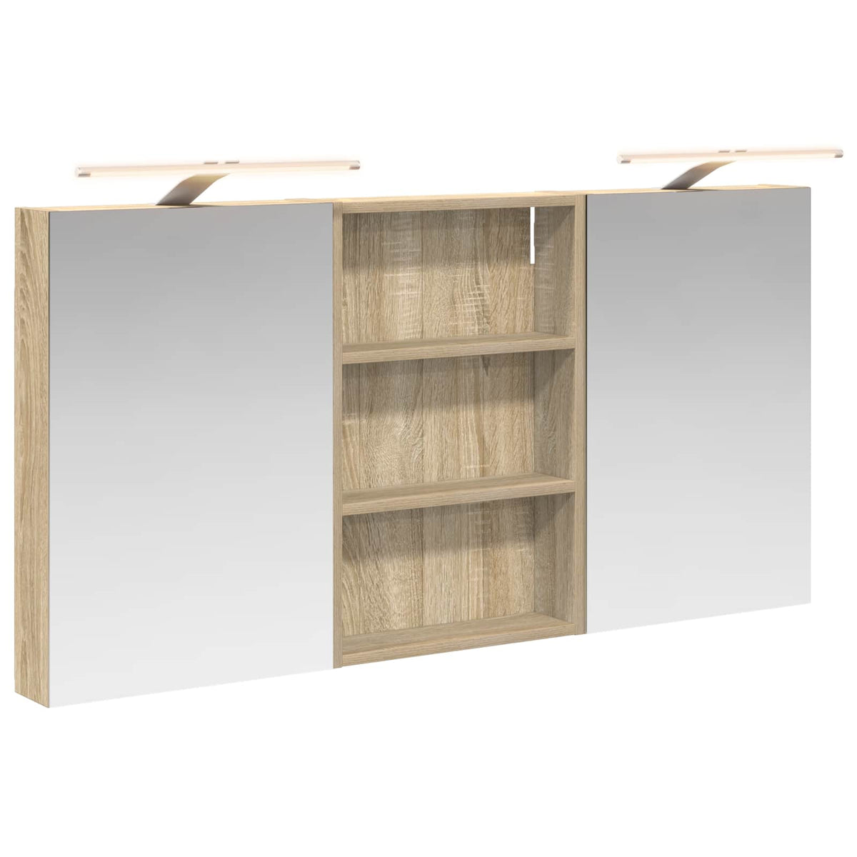 Fürdőszobai Szekrény Szett 3 db 120 x 10,5 x 60,5 cm Szerelt fa