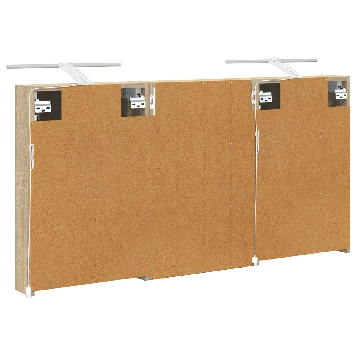 Fürdőszobai Szekrény Szett 3 db 120 x 10,5 x 60,5 cm Szerelt fa