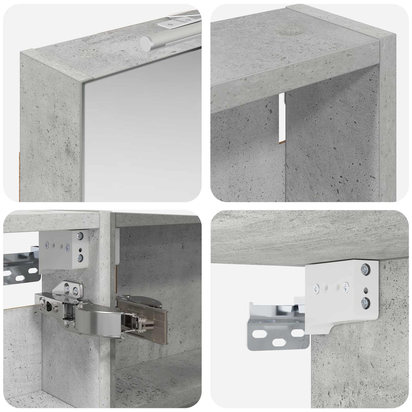 Fürdőszobai Szekrény Szett 3 db 120 x 10,5 x 60,5 cm Szerelt fa