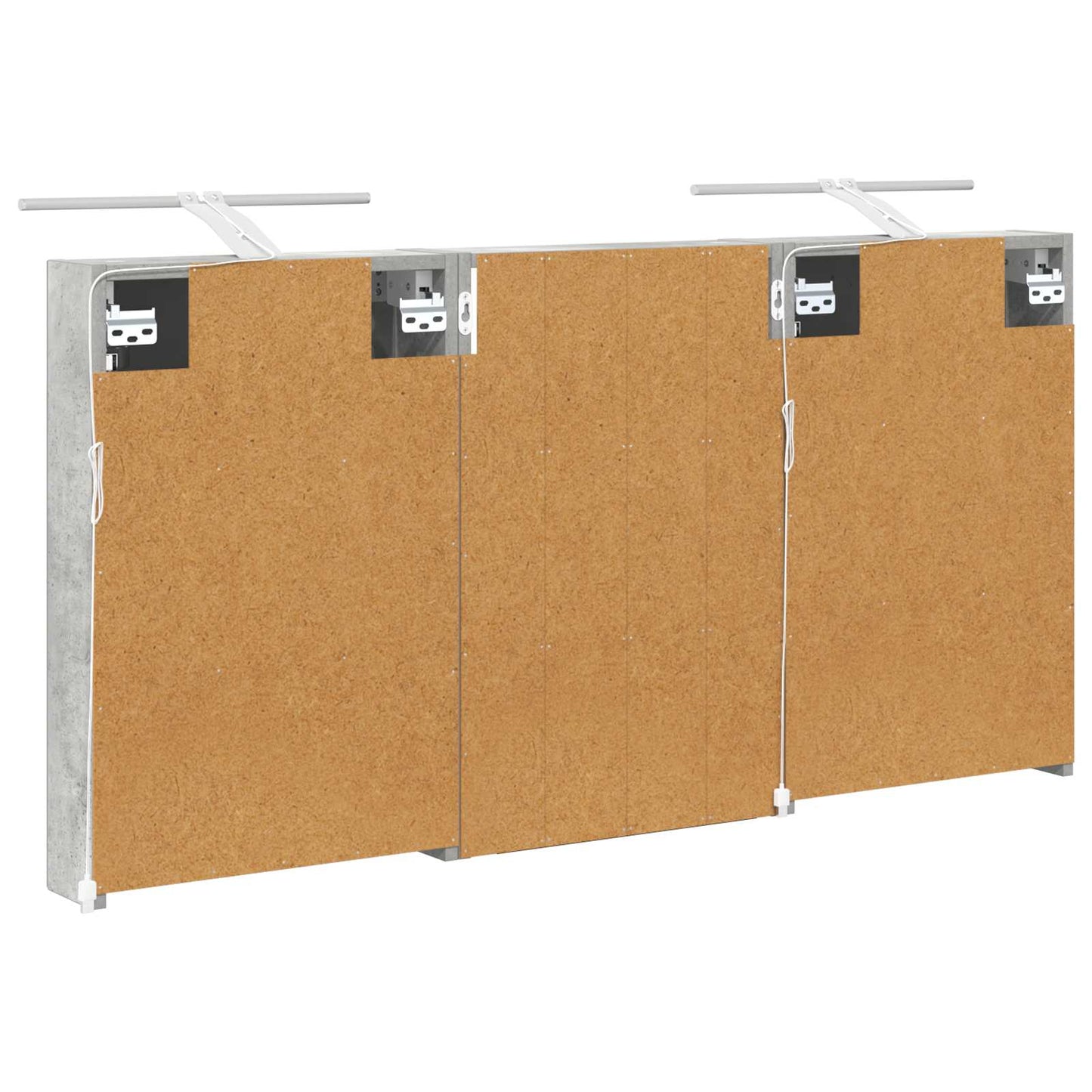 Fürdőszobai Szekrény Szett 3 db 120 x 10,5 x 60,5 cm Szerelt fa
