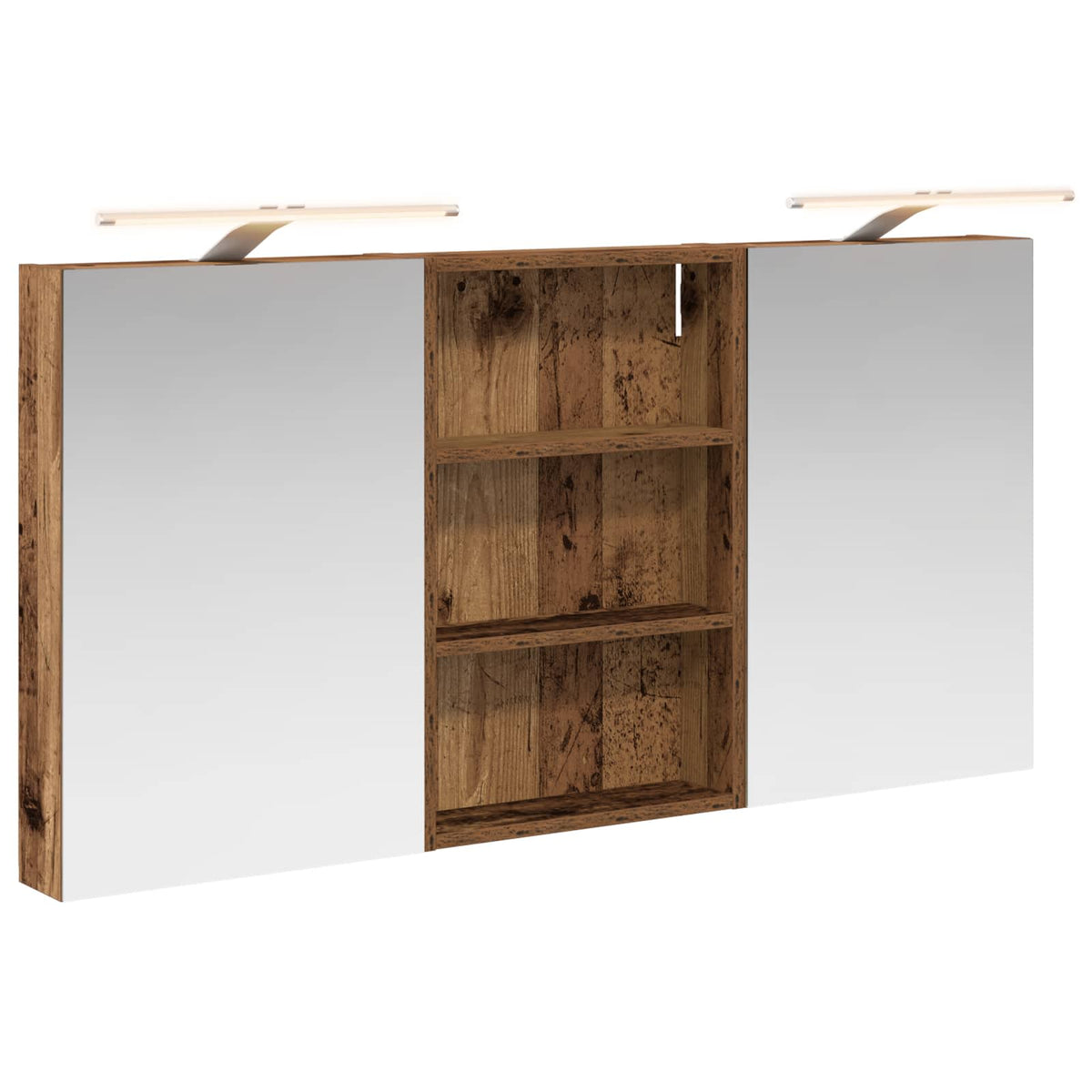 Fürdőszobai Szekrény Szett 3 db 120 x 10,5 x 60,5 cm Szerelt fa
