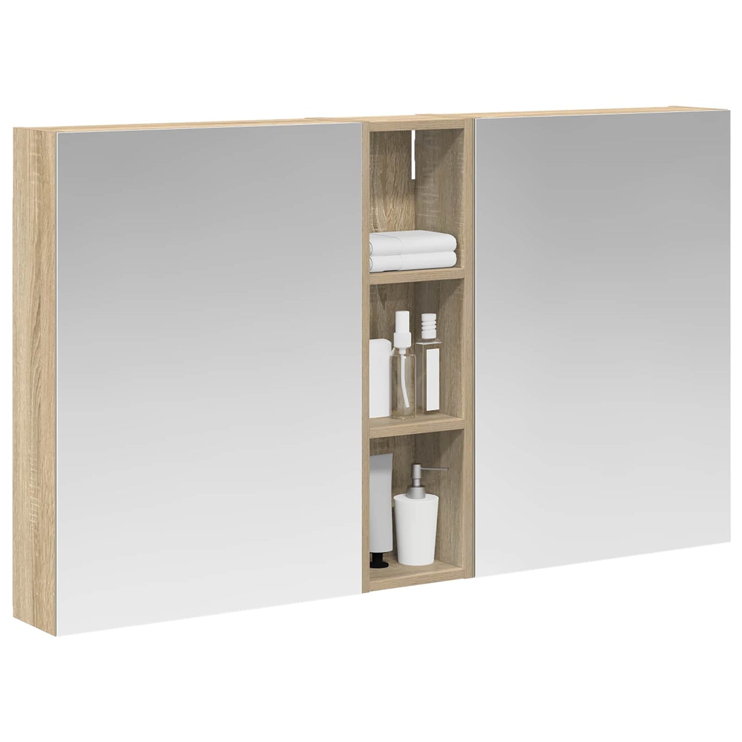 Fürdőszobai Szekrény Szett 3 db 120 x 14,5 x 70 cm Szerelt fa