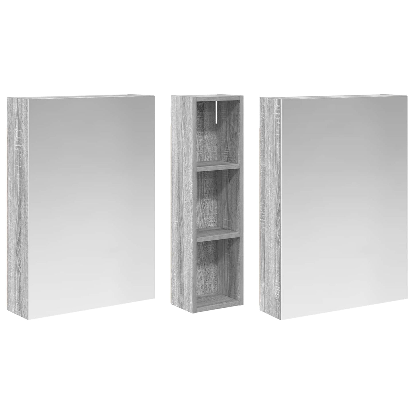 Fürdőszobai Szekrény Szett 3 db 120 x 14,5 x 70 cm Szerelt fa