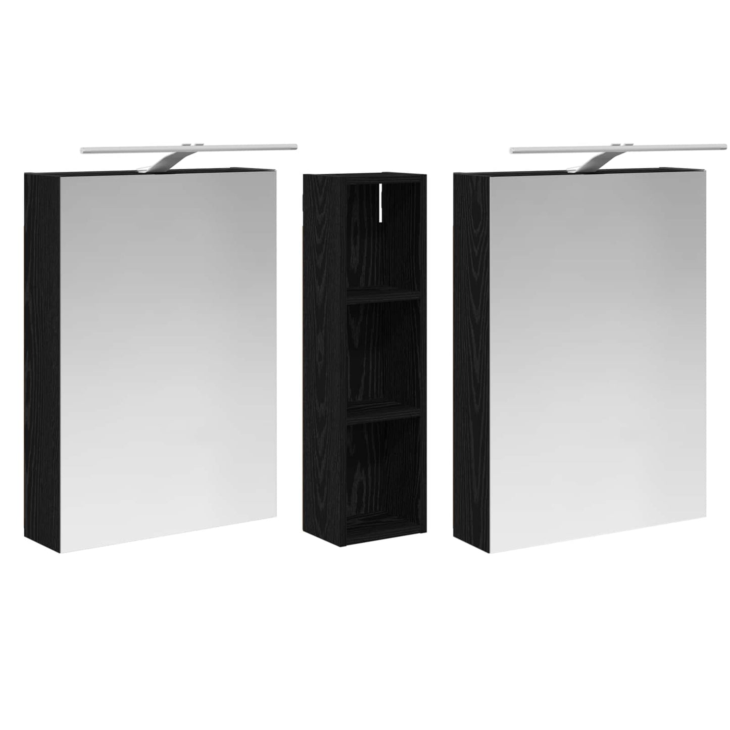 Fürdőszobai Szekrény Szett 3 db 120 x 14,5 x 70 cm Szerelt fa