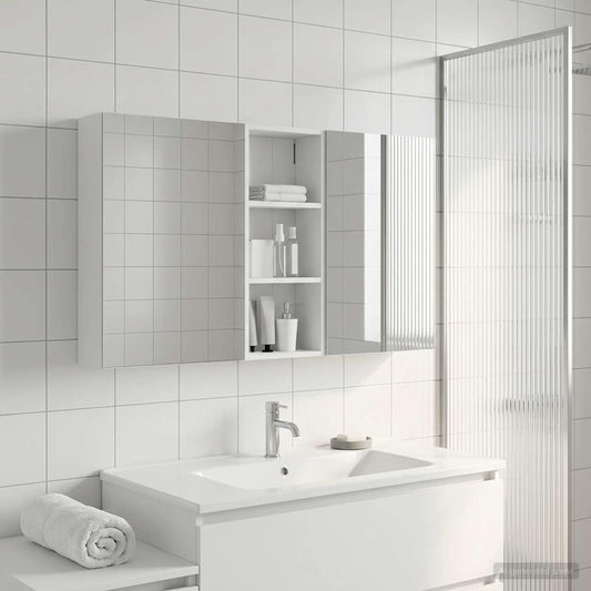 Fürdőszobai Szekrény Szett 3 pcs 130 x 14,5 x 70 cm Faanyag