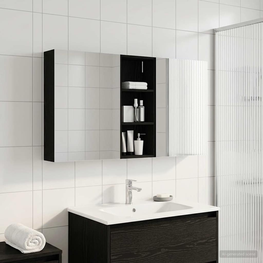 Fürdőszobai Szekrény Szett 3 db 130 x 14,5 x 70 cm Szerelt fa