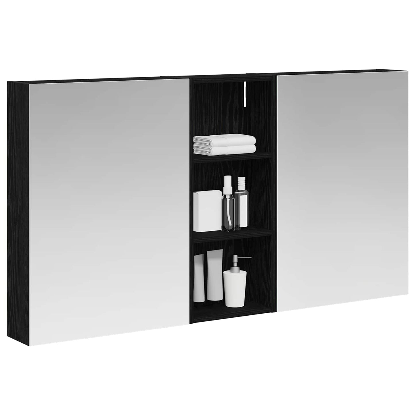 Fürdőszobai Szekrény Szett 3 db 130 x 14,5 x 70 cm Szerelt fa