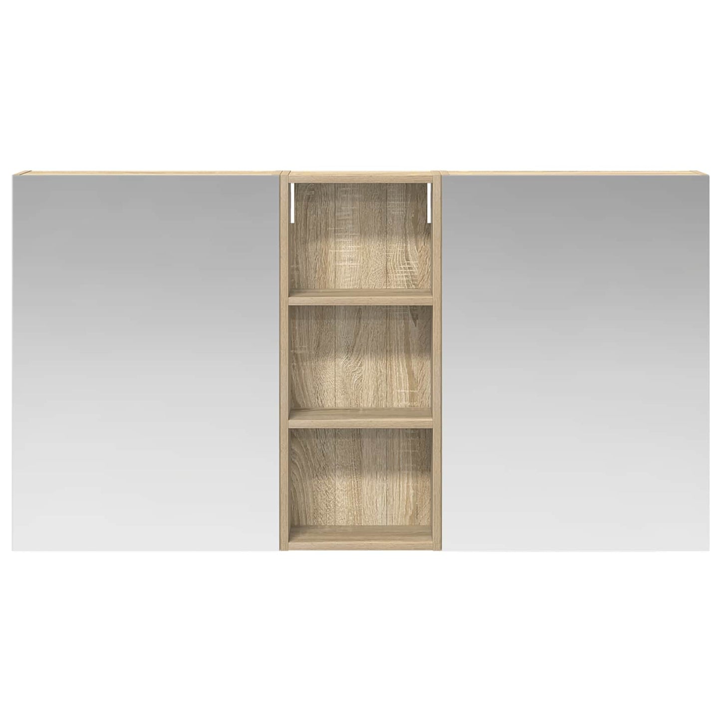 Fürdőszobai Szekrény Szett 3 db 130 x 14,5 x 70 cm Szerelt fa