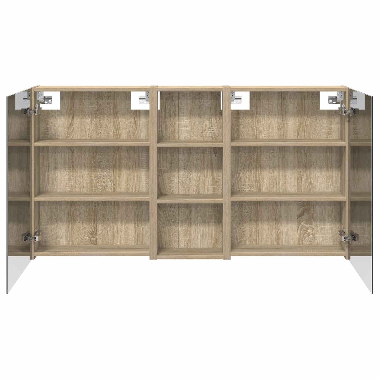 Fürdőszobai Szekrény Szett 3 db 130 x 14,5 x 70 cm Szerelt fa
