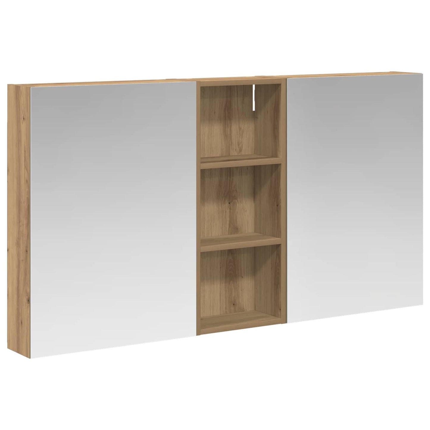 Fürdőszobai Szekrény Szett 3 db 130 x 14,5 x 70 cm Szerelt fa